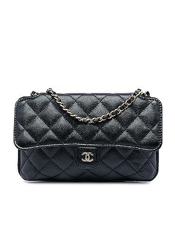 Chanel Nylon Graffiti Foldable Shopping Tote in Caviar Flap (view 1)