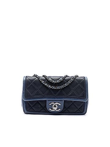 Chanel Mini Bicolor Lambskin Graphic Flap (view 1)