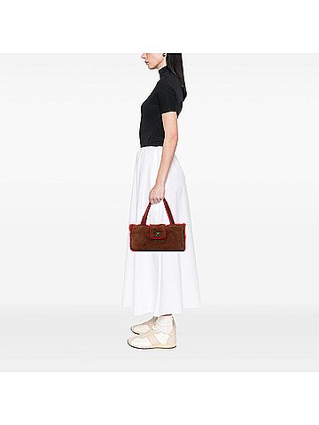 Chanel CC Mouton Suede Shoulder Bag (view 2)