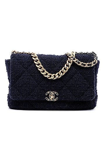 Chanel Maxi Tweed 19 Flap (view 1)