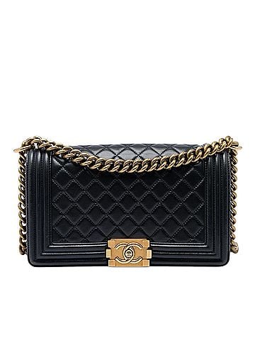 Chanel Old Medium Quilted Lambskin Boy Flap (view 1)