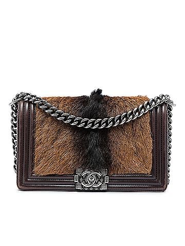 Chanel Old Medium Lambskin and Pony Hair Boy Flap (view 1)