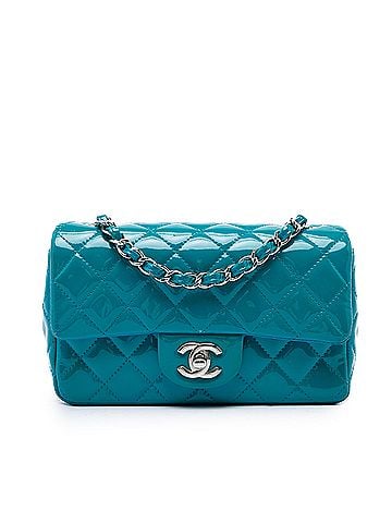 Chanel Mini Rectangular Classic Patent Single Flap (view 1)
