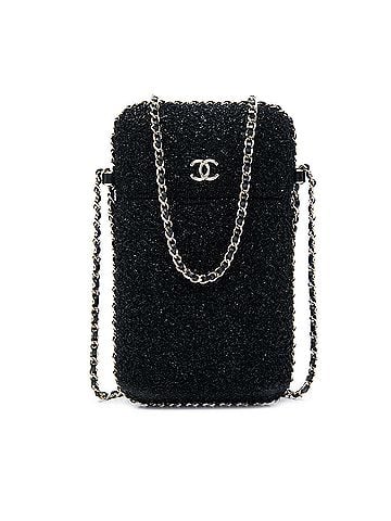 Chanel CC Tweed Chain Around Phone Holder (view 1)