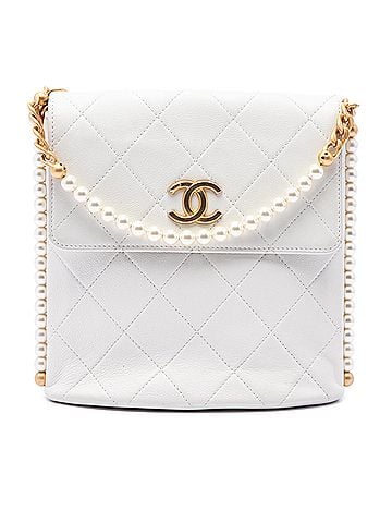 Chanel Small Quilted Calfskin About Pearls Hobo (view 1)
