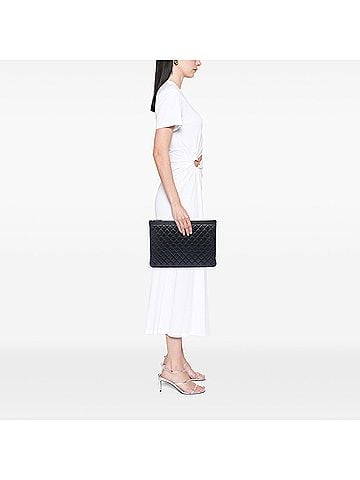 Chanel Large Quilted Caviar Boy O Case Clutch (view 2)