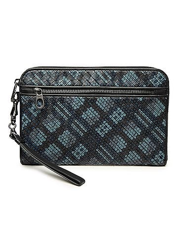 Bottega Veneta Nappa Intrecciato Polka Dot Document Wristlet Clutch (view 1)