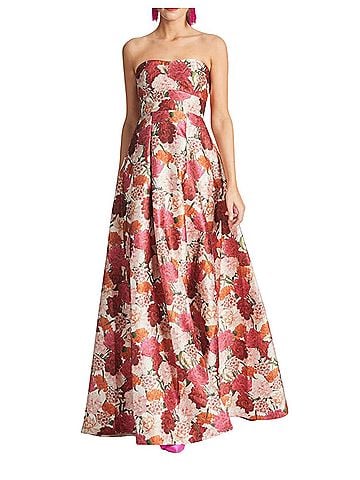 Sachin + Babi Babi Molti Fiore Gown Floral Cocktail Dress (view 1)