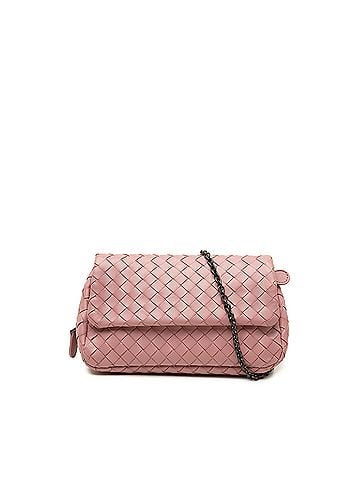 Bottega Veneta Mini Nappa Intrecciato Expandable Chain Flap Crossbody (view 1)