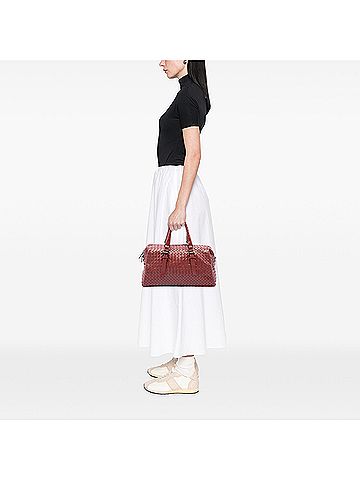Bottega Veneta Nappa Intrecciato Boston Bag (view 2)
