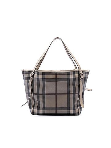 Burberry Small Smoke Check Coated Canvas Canterbury Tote (view 1)