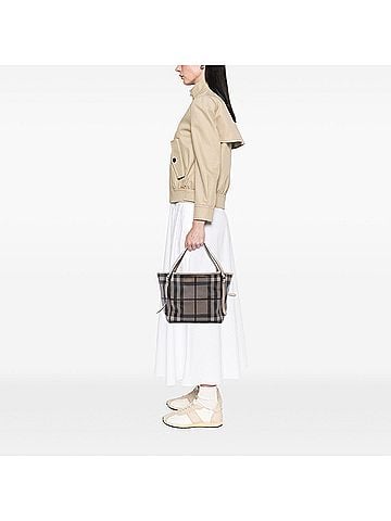 Burberry Small Smoke Check Coated Canvas Canterbury Tote (view 2)