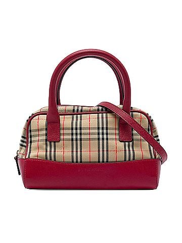 Burberry Haymarket Check Canvas Satchel (view 1)