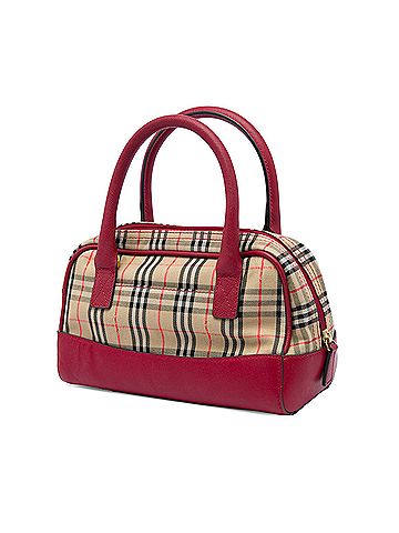 Burberry Haymarket Check Canvas Satchel (view 2)