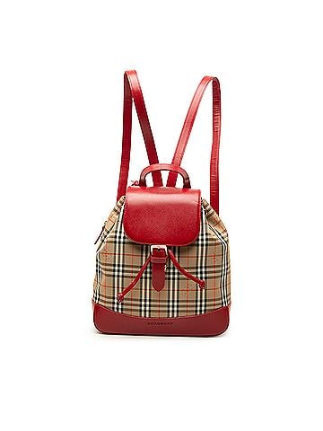 Burberry Haymarket Check Canvas Backpack (view 1)