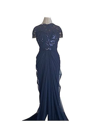 Tadashi Shoji Paillette Lace And Tulle Gown Cocktail Dress (view 1)