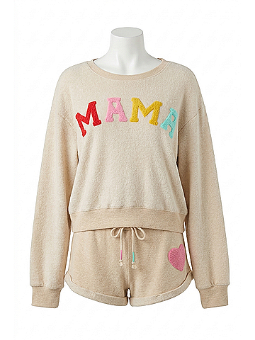 P.J. Salvage Women's For The Mama Top in Oatmeal (view 1)