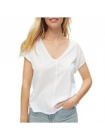 Michael Stars Women's Lizzy Top in White (view 2)