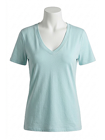 Michael Stars Dylan Classic V-Neck Tee in Serene (view 1)