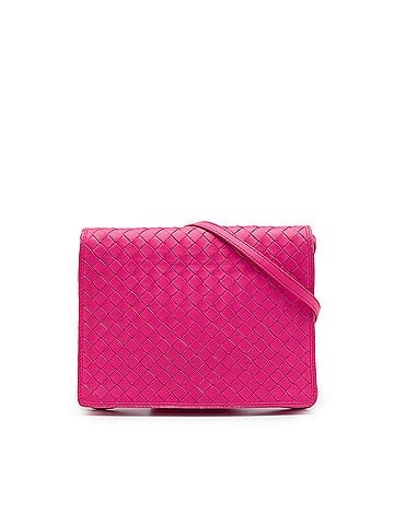 Bottega Veneta Nappa Intrecciato Flap Crossbody (view 1)