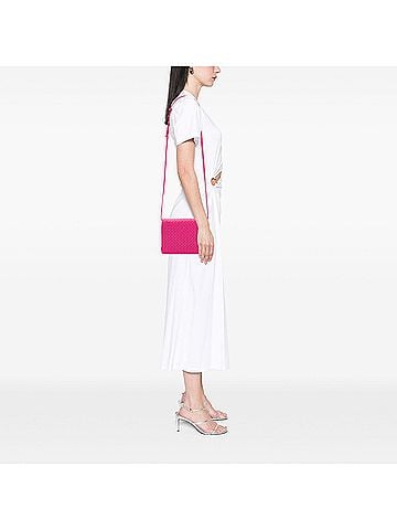 Bottega Veneta Nappa Intrecciato Flap Crossbody (view 2)