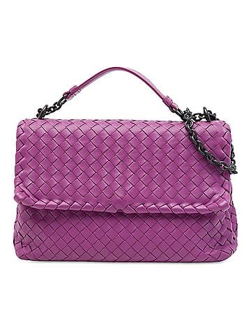Bottega Veneta Small Nappa Intrecciato Olimpia Shoulder Bag (view 1)