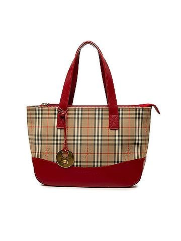 Burberry Haymarket Check Canvas Tote (view 1)