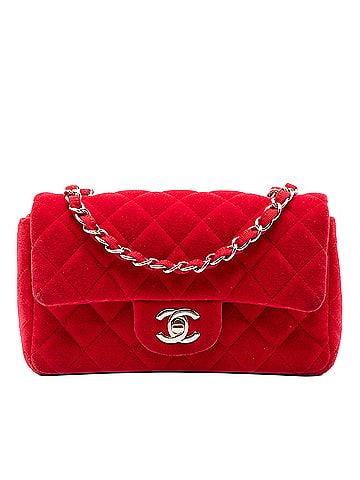 Chanel Mini Rectangular Classic Velvet Single Flap (view 1)