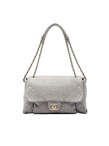 Chanel Large Quilted Iridescent Calfskin Chic Quilt Flap (view 1)