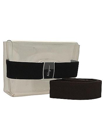 Salvatore Ferragamo Vala Vinyl Clear Plastic Shoulder Bag Bag (view 1)