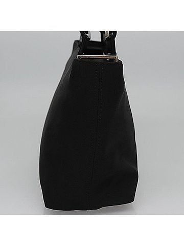 Salvatore Ferragamo Vala Canvas Black Nylon Shoulder Bag Bag (view 2)