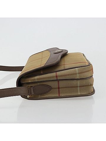 Burberry Nova Check Canvas And Leather Brown Canvas Handbag (view 2)