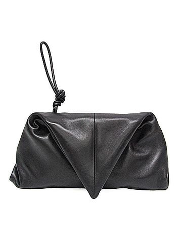 Bottega Veneta Bv Trine Fold Clutch Leather Black Leather Clutche &amp; Pouche Bag (view 1)