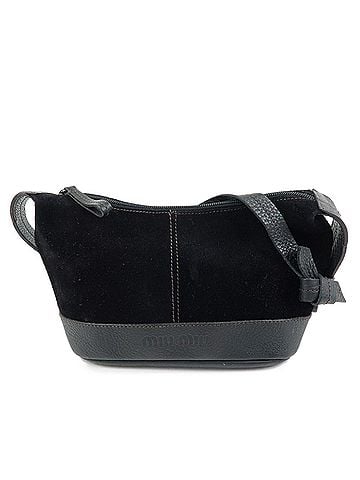 Miu Miu Shoulder Suede Black Suede Shoulder Bag Bag (view 1)