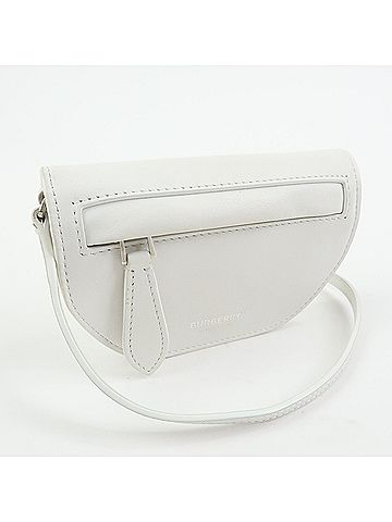 Burberry Olympia Flap Leather White Leather Handbag (view 2)