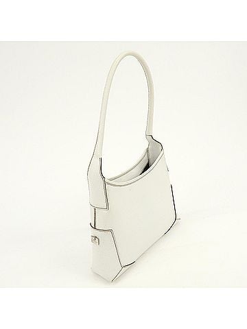 Salvatore Ferragamo Shoulder Bag Leather White Leather Shoulder Bag Bag (view 2)