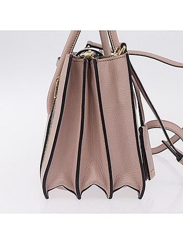Miu Miu Madras Convertible Compartment Leather Beige Leather Tote Bag Bag (view 2)
