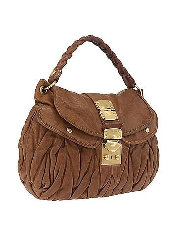 Miu Miu Coffer Convertible Hobo Matelasse Leather Brown Leather Shoulder Bag Bag (view 1)