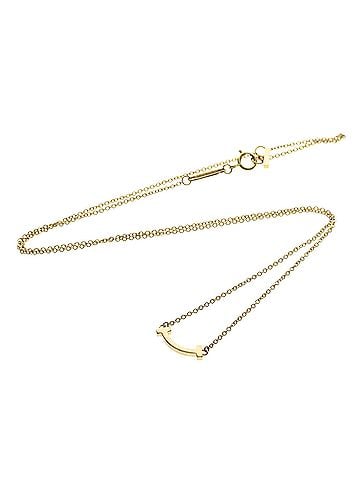 Tiffany & Co. T Smile Pendant 18K Rose Gold Gold Pink_Gold Necklace Jewelry (view 1)