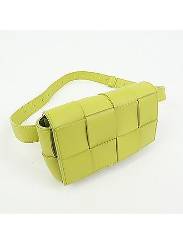 Bottega Veneta Cassette Belt Maxi Intrecciato Leather Green Leather Clutche &amp; Pouche Bag (view 2)