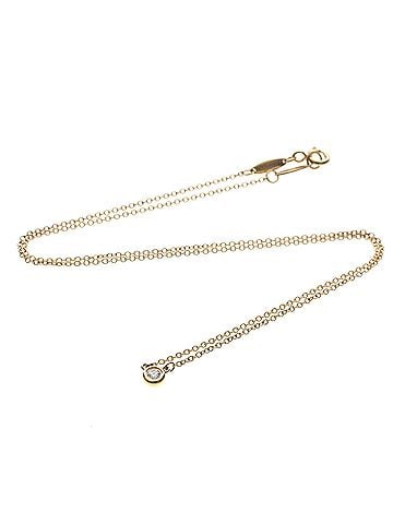 Tiffany & Co. Elsa Peretti Diamonds By The Yard Pendant 18K Rose Gold With Diamond Gold Pink_Gold Necklace Jewelry (view 1)