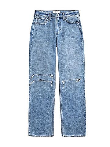 Abercrombie & Fitch Curve Love Low Rise Baggy Jean Jeans (view 1)
