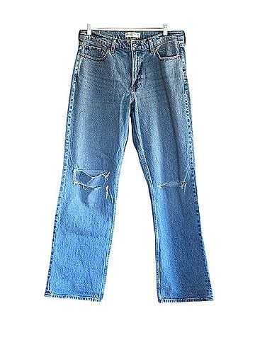 Abercrombie & Fitch Curve Love Low Rise Baggy Jean Jeans (view 2)