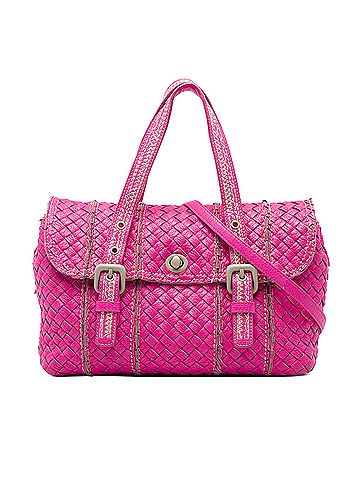 Bottega Veneta Intrecciato Vivo Cervo Satchel (view 1)