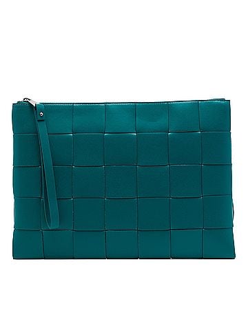 Bottega Veneta Nappa Maxi Intrecciato Cassette Flat Pouch (view 1)