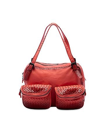 Bottega Veneta Intrecciato Trimmed Nappa Multi Pocket Shoulder Bag (view 1)