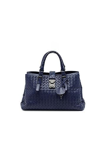 Bottega Veneta Small Nappa Intrecciato Roma Satchel (view 1)