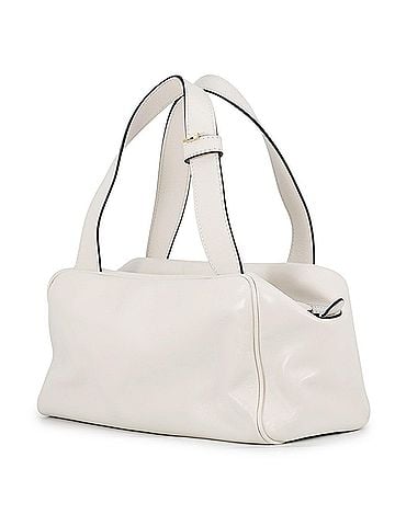 Miu Miu Miu Miu Miu Bowling Leather Handbag 5BB182 White for Women (view 2)