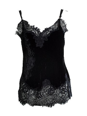 Gold Hawk Goldhawk, black velvet and lace top (view 1)