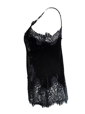 Gold Hawk Goldhawk, black velvet and lace top (view 2)